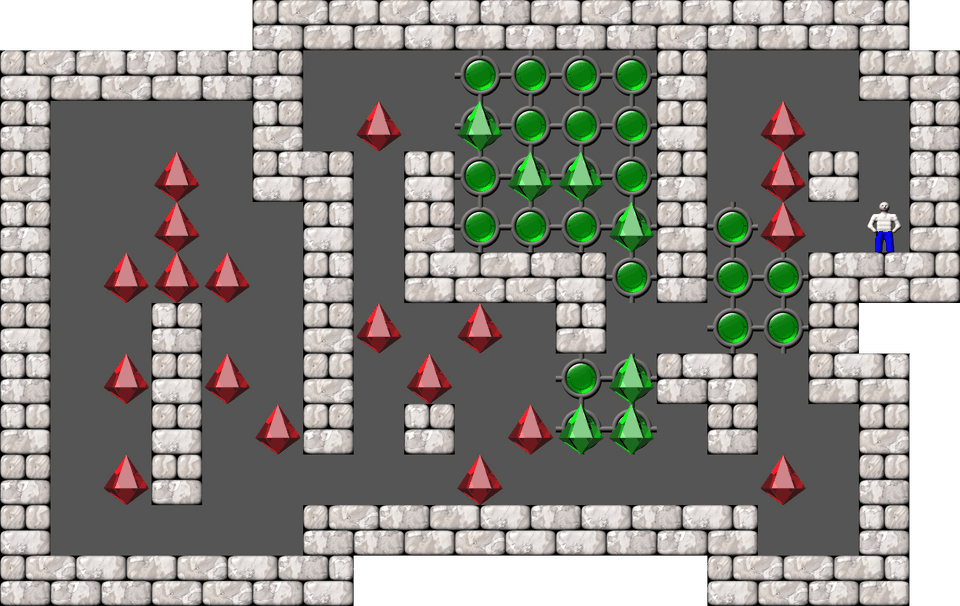 Sokoban Mass Remodel level 1952